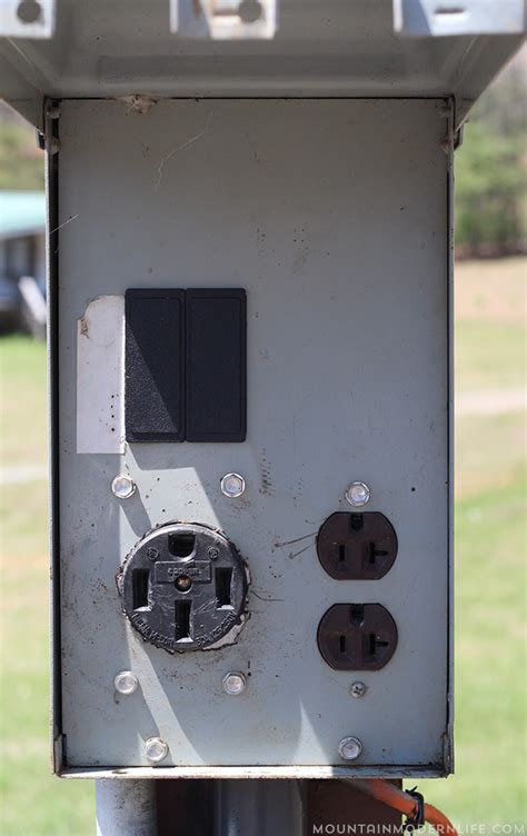 electrical box for rv hookup